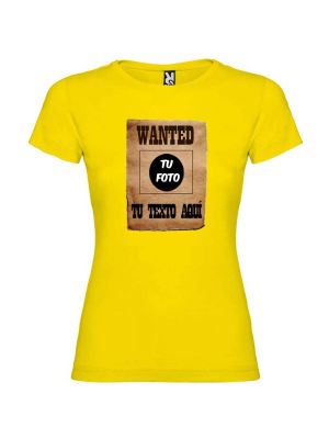 Camisetas despedida mujer para despedida de soltera cartel de se busca 100% algodÃ³n vista 1