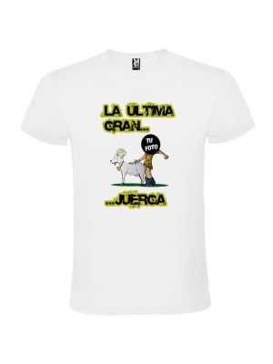 Camisetas despedida hombre blanca unisex para fiestas de soltero con lema la Ãºltima gran juerga 100% algodÃ³n con impresiÃ³n vista 2