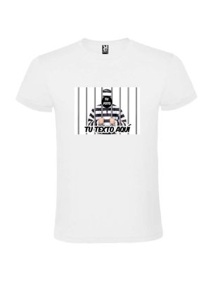 Camisetas despedida hombre presidiario 100% algodÃ³n para personalizar vista 1