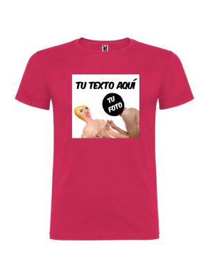 Camisetas despedida hombre de manga corta con diseÃ±o de muÃ±eca hinchable 100% algodÃ³n con impresiÃ³n vista 1