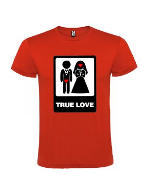 Camisetas despedida hombre de despedidas unisex con dibujo true love 100% algodÃ³n para personalizar vista 1