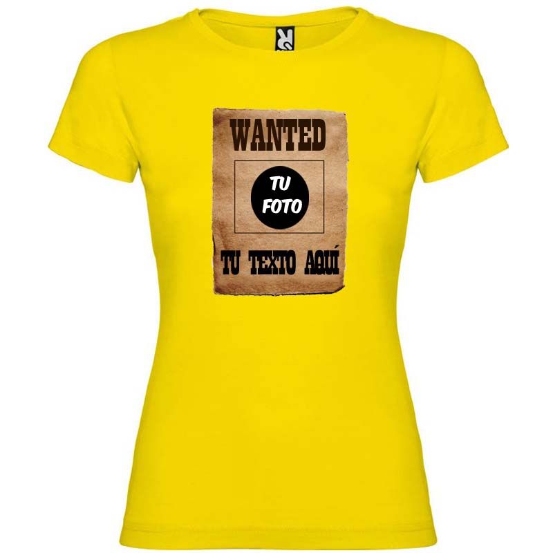 Camisetas despedida mujer para despedida de soltera cartel de se busca 100% algodÃ³n vista 1