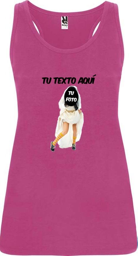 camiseta de tirantes de despedida novia zapatillas para mujer en color para personalizar vista 1