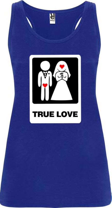 Camisetas despedida mujer de tirantes de despedida true love 100% algodÃ³n para personalizar vista 1