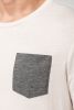 Camiseta algodón orgánico con bolsillo Manga corta