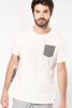 Camiseta algodón orgánico con bolsillo Manga corta