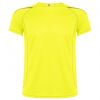 Camisetas técnicas roly sepang de poliéster amarillo fluor vista 1