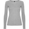 Camisetas manga larga roly extreme mujer de 100% algodón gris vigoré con impresión vista 1