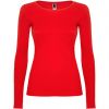 Camisetas manga larga roly extreme mujer de 100% algodón rojo con impresión vista 1