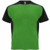 Camisetas técnicas roly bugatti de poliéster verde helecho negro con impresión vista 1