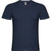 Camisetas manga corta roly samoyedo de 100% algodón azul marino con publicidad vista 1