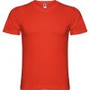 Camisetas manga corta roly samoyedo de 100% algodón rojo con publicidad vista 1
