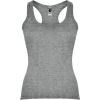 Camisetas tirantes roly carolina mujer de 100% algodón gris vigoré para personalizar vista 1