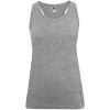 Camisetas tirantes roly brenda mujer de 100% algodón gris vigoré con publicidad vista 1