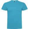 Camisetas manga corta roly braco de 100% algodón turquesa con impresión vista 1