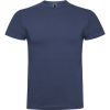 Camisetas manga corta roly braco de 100% algodón azul denim con impresión vista 1