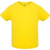Camisetas manga corta roly baby de 100% algodón amarillo para personalizar vista 1