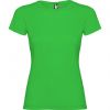 Camisetas manga corta roly jamaica mujer de 100% algodón verde grass con publicidad vista 1