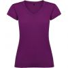 Camisetas manga corta roly victoria mujer de 100% algodón púrpura con publicidad vista 1