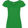 Camisetas manga corta roly guadalupe mujer de 100% algodón verde tropical con logo vista 1