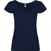 Camisetas manga corta roly guadalupe mujer de 100% algodón azul marino con logo vista 1