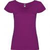 Camisetas manga corta roly guadalupe mujer de 100% algodón púrpura con logo vista 1