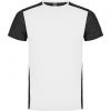 Camisetas técnicas roly zolder de poliéster blanco negro vigore vista 1