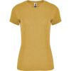 Camisetas manga corta roly fox mujer de poliéster mostaza vigoré con publicidad vista 1