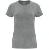 Camisetas manga corta roly capri mujer de 100% algodón gris vigoré con logo vista 1