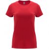 Camisetas manga corta roly capri mujer de 100% algodón rojo con logo vista 1