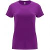 Camisetas manga corta roly capri mujer de 100% algodón púrpura con logo vista 1