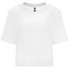 Camisetas manga corta roly dominica mujer de 100% algodón blanco con logo vista 1