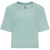 Camisetas manga corta roly dominica mujer de 100% algodón azul lavado con logo vista 1