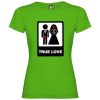 Camisetas despedida mujer para mujer con diseño true love especial 100% algodón verde grass con impresión vista 1
