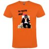 Camisetas despedida hombre para fiestas con diseño de borracho sin fondo 100% algodón naranja con impresión vista 1