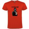 Camisetas despedida hombre despedida agente secreto 100% algodón rojo con impresión vista 1