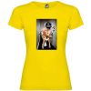 Camisetas despedida mujer para despedida de soltera con diseño chica wc 100% algodón amarillo para personalizar vista 1