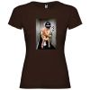 Camisetas despedida mujer para despedida de soltera con diseño chica wc 100% algodón chocolate para personalizar vista 1