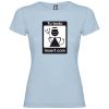 Camisetas despedida mujer de despedida para mujer con señal insert coin 100% algodón celeste para personalizar vista 1