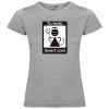Camisetas despedida mujer de despedida para mujer con señal insert coin 100% algodón gris vigoré para personalizar vista 1