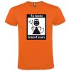 Camisetas despedida hombre diseño insert coin 100% algodón naranja para personalizar vista 1
