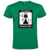 Camisetas despedida hombre diseño insert coin 100% algodón verde para personalizar vista 1