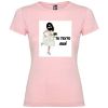 Camisetas despedida mujer de despedida de soltera novia a la fuga con tu foto 100% algodón rosa claro con impresión vista 1