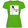 Camisetas despedida mujer de despedida de soltera novia a la fuga con tu foto 100% algodón verde grass con impresión vista 1