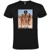 Camisetas despedida hombre para fiestas con diseño de hombre en bañador 100% algodón negro para personalizar vista 1