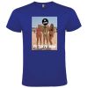 Camisetas despedida hombre para fiestas con diseño de hombre en bañador 100% algodón royal para personalizar vista 1
