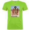 Camisetas despedida hombre para fiestas con diseño de hombre en bañador 100% algodón verde oasis para personalizar vista 1