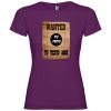 Camisetas despedida mujer para despedida de soltera cartel de se busca 100% algodón púrpura vista 1