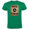 Camisetas despedida hombre de despedida estilo wanted con tu foto 100% algodón verde para personalizar vista 1