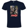 Camisetas despedida hombre para novios con diseño de cazador 100% algodón azul marino con impresión vista 1